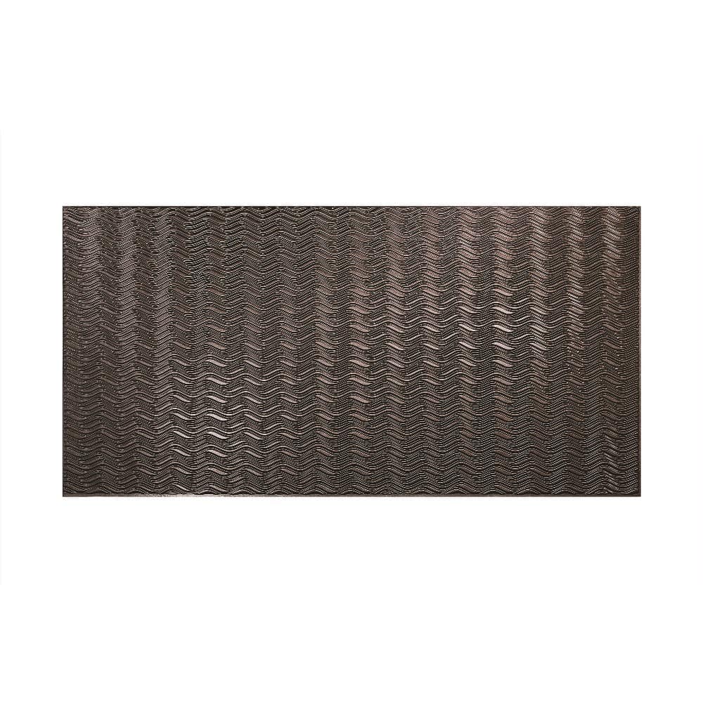 FASÄDE Current Horizontal 4-foot x 8-foot PVC Wall Panel in Smoked Pewter