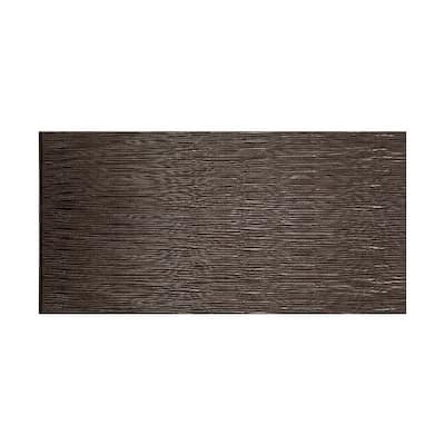 FASÄDE Waves Horizontal 4-foot x 8-foot PVC Wall Panel in Smoked Pewter