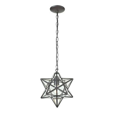 Sterling Star 1-light Glass Pendant Lamp