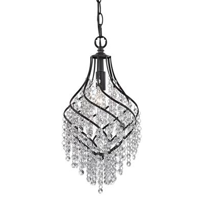 Sterling Crystal Drop Pendant