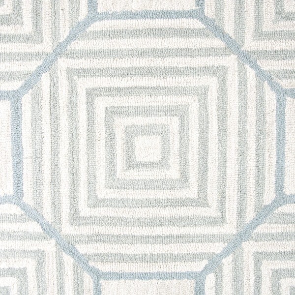 Arden Loft Easley Meadow Beige Light Blue Geometric Hand Tufted Wool Area Rug 2 6 X 10 2 6 X 10 Overstock 10542201