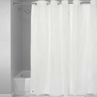 Easy On Shower Curtain/Liner with Built in Hooks - Bed Bath & Beyond ...