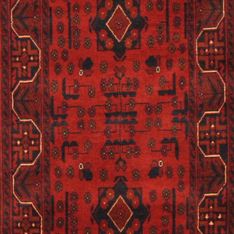 Handmade One-of-a-Kind Khal Mohammadi Wool Runner (Afghanistan) - 2'8 x 15'10