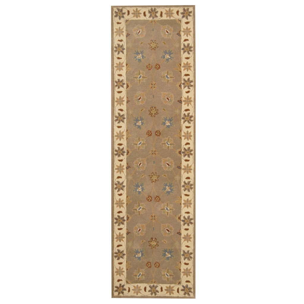 Handmade Mahal Wool Runner (India) - 2'4 x 8'