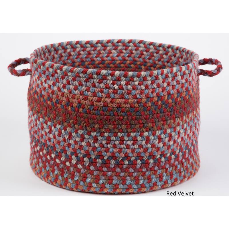 Rhody Rug Augusta 18 x 12-inch Basket - Red