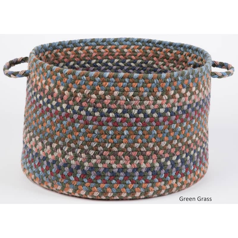 Rhody Rug Augusta 18 x 12-inch Basket - Green