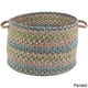 preview thumbnail 5 of 5, Charisma Multicolored Woven Basket by Rhody Rug Peridot