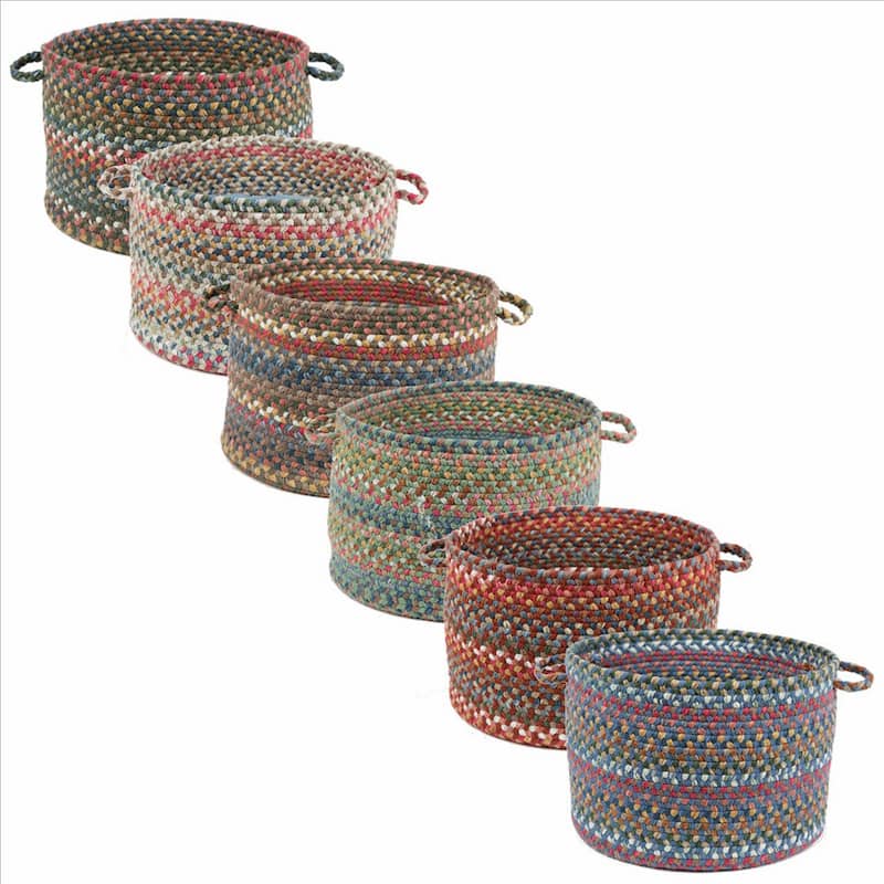 Charisma Multicolored Woven Basket by Rhody Rug