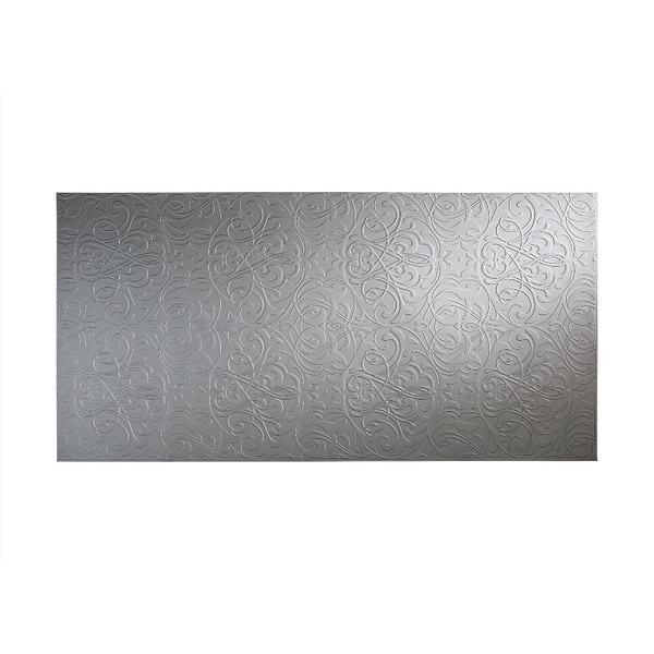 Fasade Damask Argent Silver 4-foot x 8-foot Wall Panel - Overstock ...