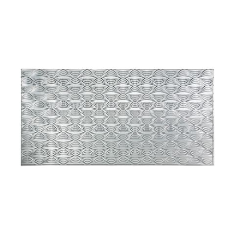 Fasade Shallot Brushed Aluminum 4-foot x 8-foot Wall Panel