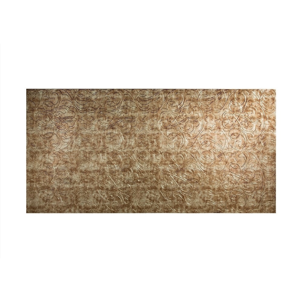 FASÄDE Damask 4-foot x 8-foot PVC Wall Panel in Bermuda Bronze