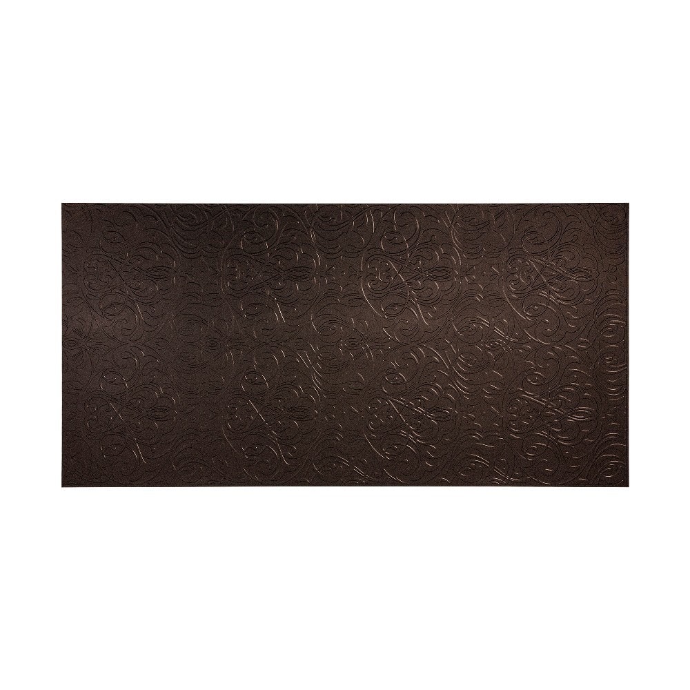 FASÄDE Damask 4-foot x 8-foot PVC Wall Panel in Smoked Pewter