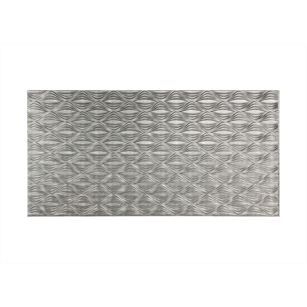 FASÄDE Shallot 4-foot x 8-foot PVC Wall Panel in Crosshatch Silver