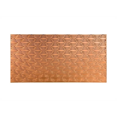 FASÄDE Shallot 4-foot x 8-foot PVC Wall Panel in Polished Copper