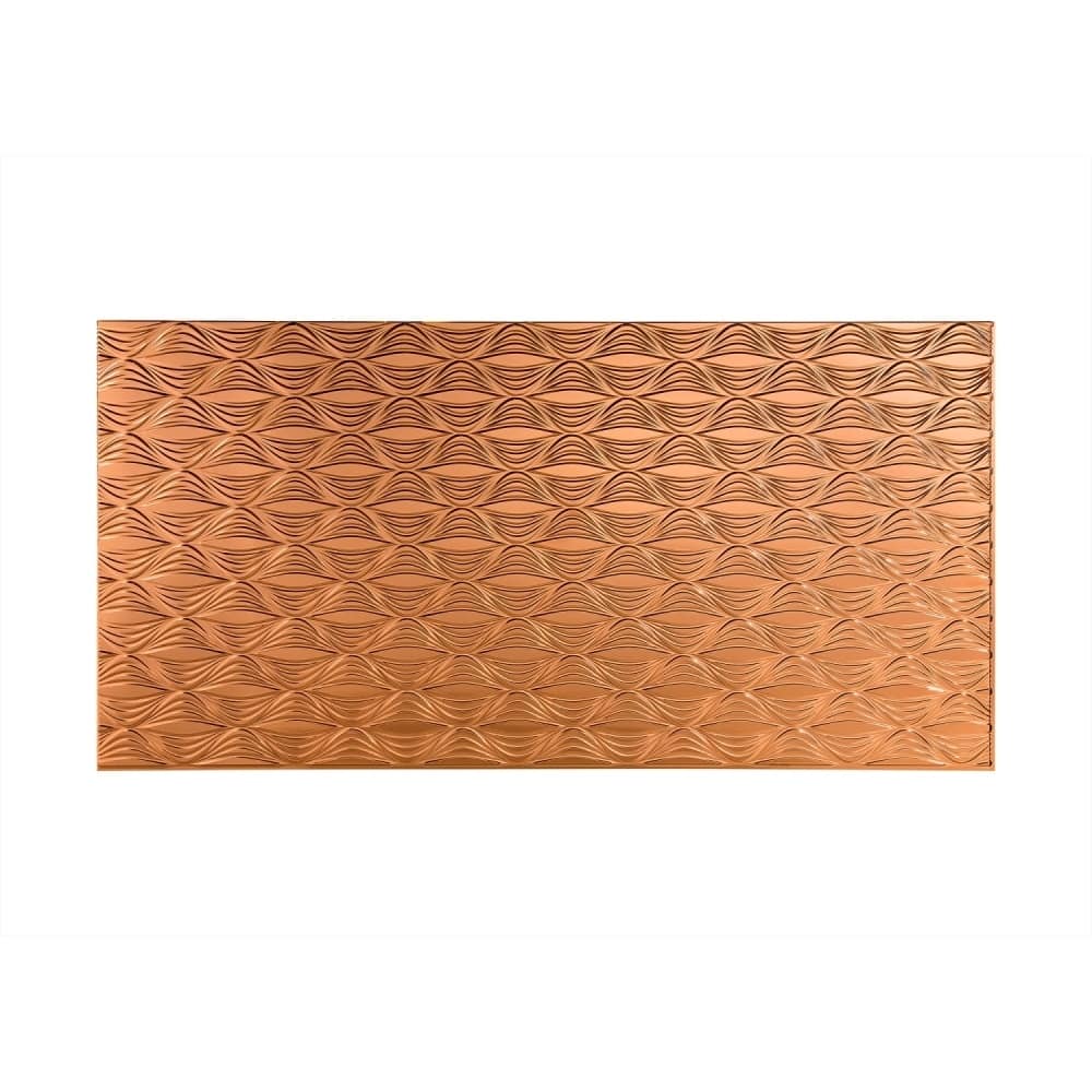 FASÄDE Shallot 4-foot x 8-foot PVC Wall Panel in Polished Copper
