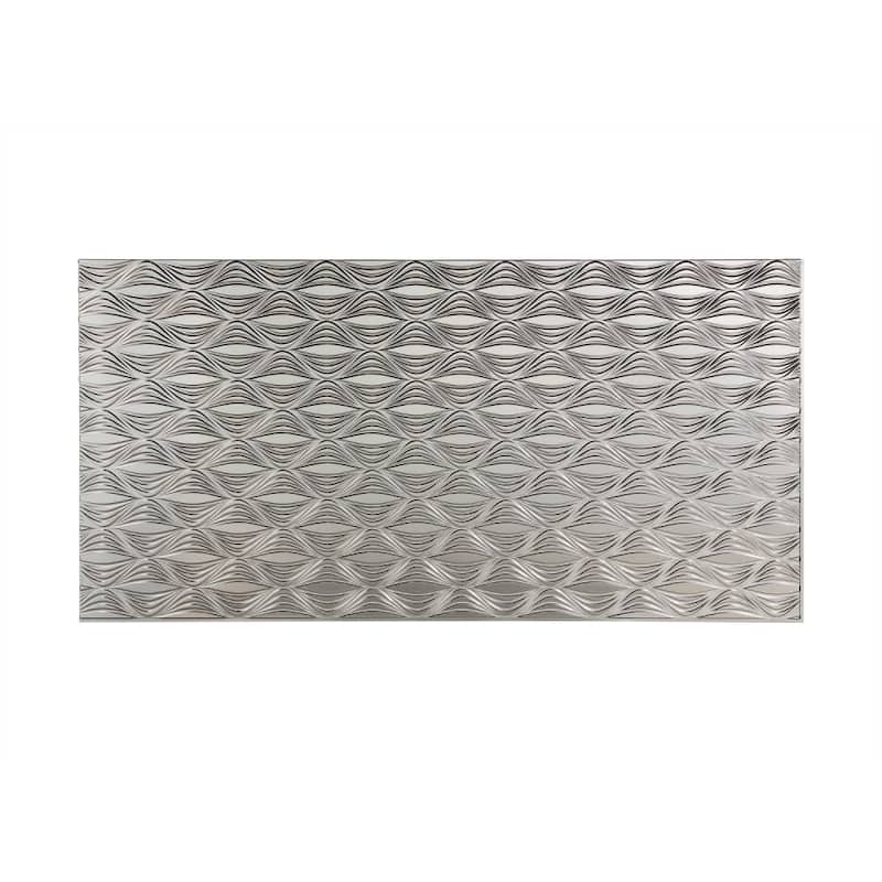 FASÄDE Shallot 4-foot x 8-foot PVC Wall Panel in Brushed Nickel