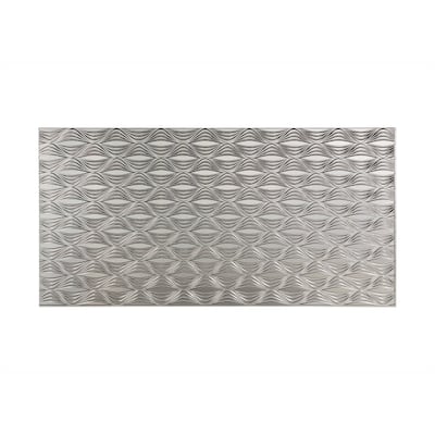 FASÄDE Shallot 4-foot x 8-foot PVC Wall Panel in Brushed Nickel