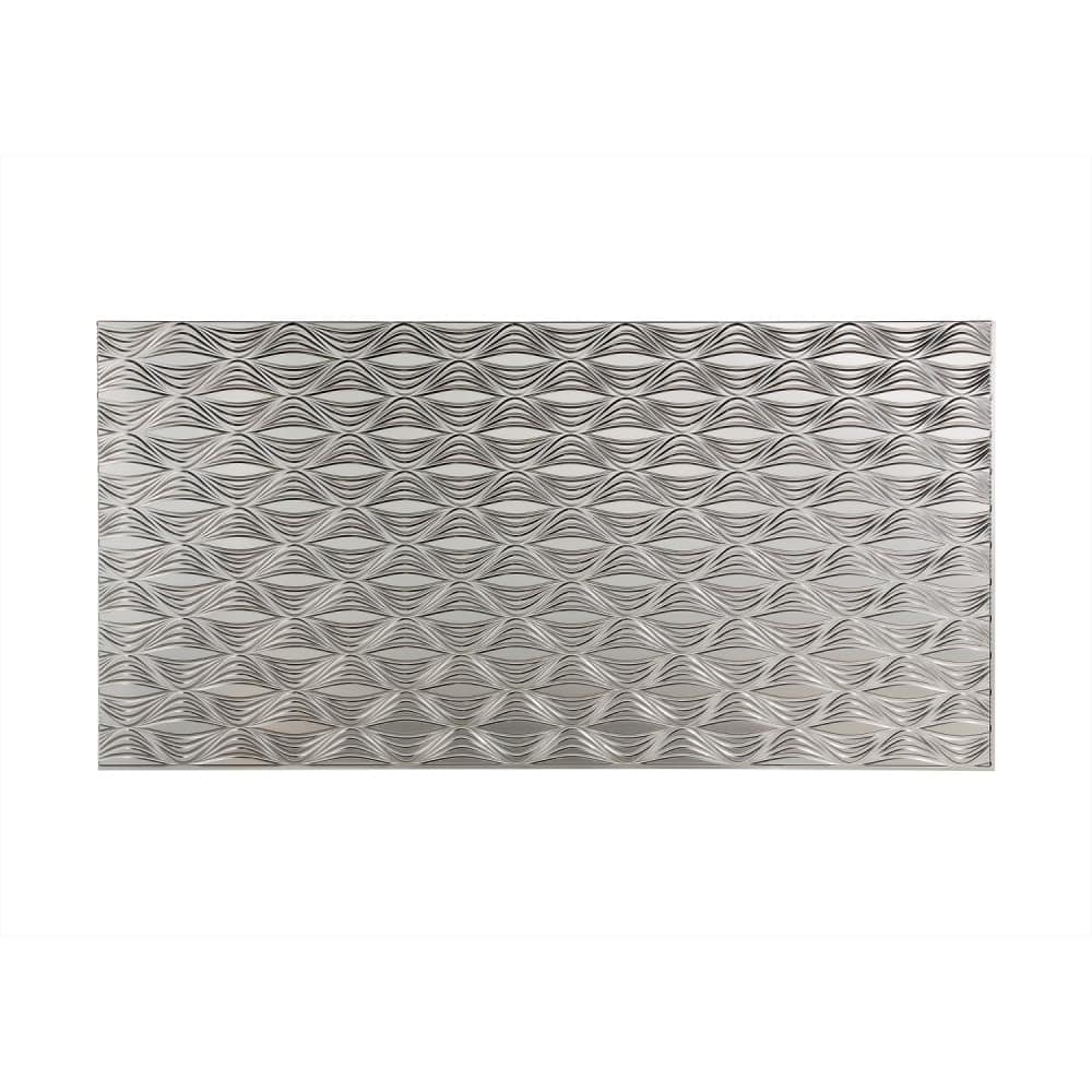 FASÄDE Shallot 4-foot x 8-foot PVC Wall Panel in Brushed Nickel
