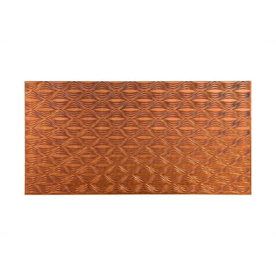 FASÄDE Shallot 4-foot x 8-foot PVC Wall Panel in Antique Bronze
