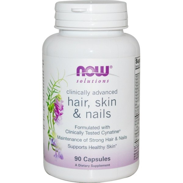 Now Foods Solutions Hair Skin & Nails (90 Capsules) - Free Shipping On ...