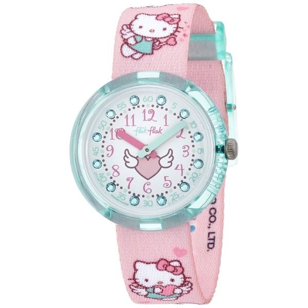 Shop Swatch Kids Zflnp020 Flik Flak Hello Kitty Crystal Pink Nylon