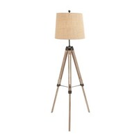 Royal Marine 65-inch Wood Aluminum Tripod Floor Lamp - Free Shipping ... Royal Marine 65-inch Wood Aluminum Tripod Floor Lamp - Free Shipping ...