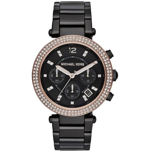 mk watches black womens