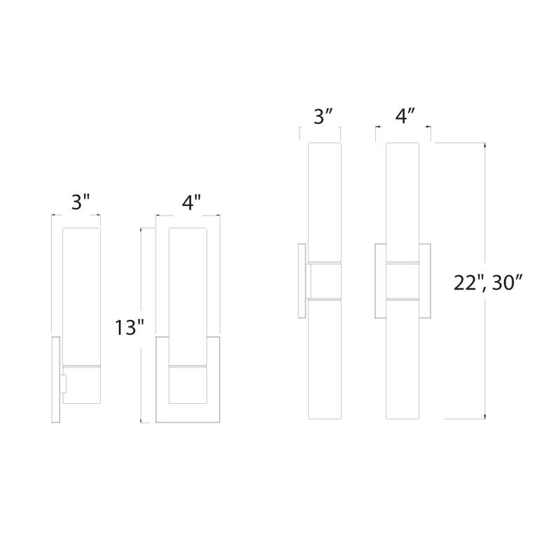 Elementum 13-inch LED 1-light Wall Sconce
