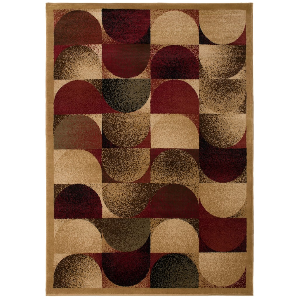 Mayberry City Waves Contemporary Area Rug