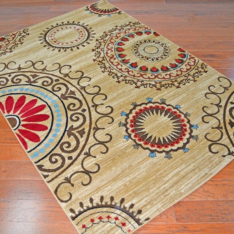 Contemporary Kaleidoscope Area Rug