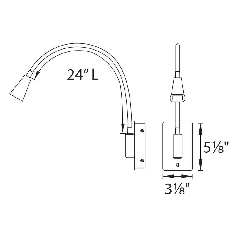 Stretch LED 1-light Swing Arm