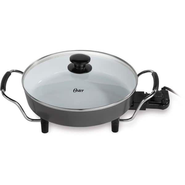 Oster DuraCeramic 12-inch Round Electric Skillet with Metal