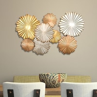 Stratton Home Decor Multi Circles Wall Free Shipping Strick Bolton Sinatra Multi Metallic Circles Wall Decor