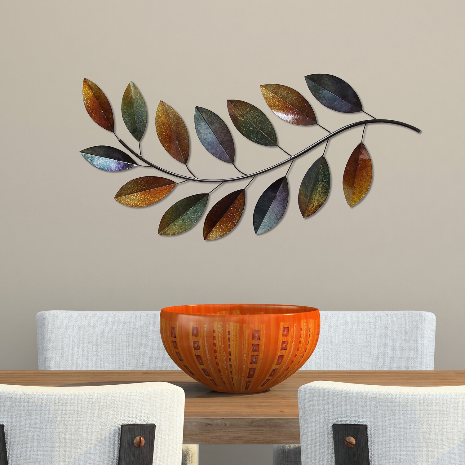 Shop Silver Orchid Laurel Multicolor Metallic Branch Wall Decor