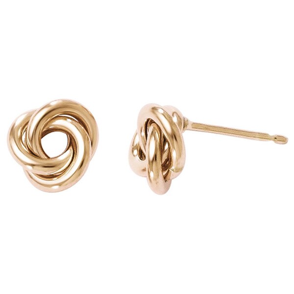 Shop Versil 10k Rose Gold Polished Post Earrings On Sale Free Shipping Today
