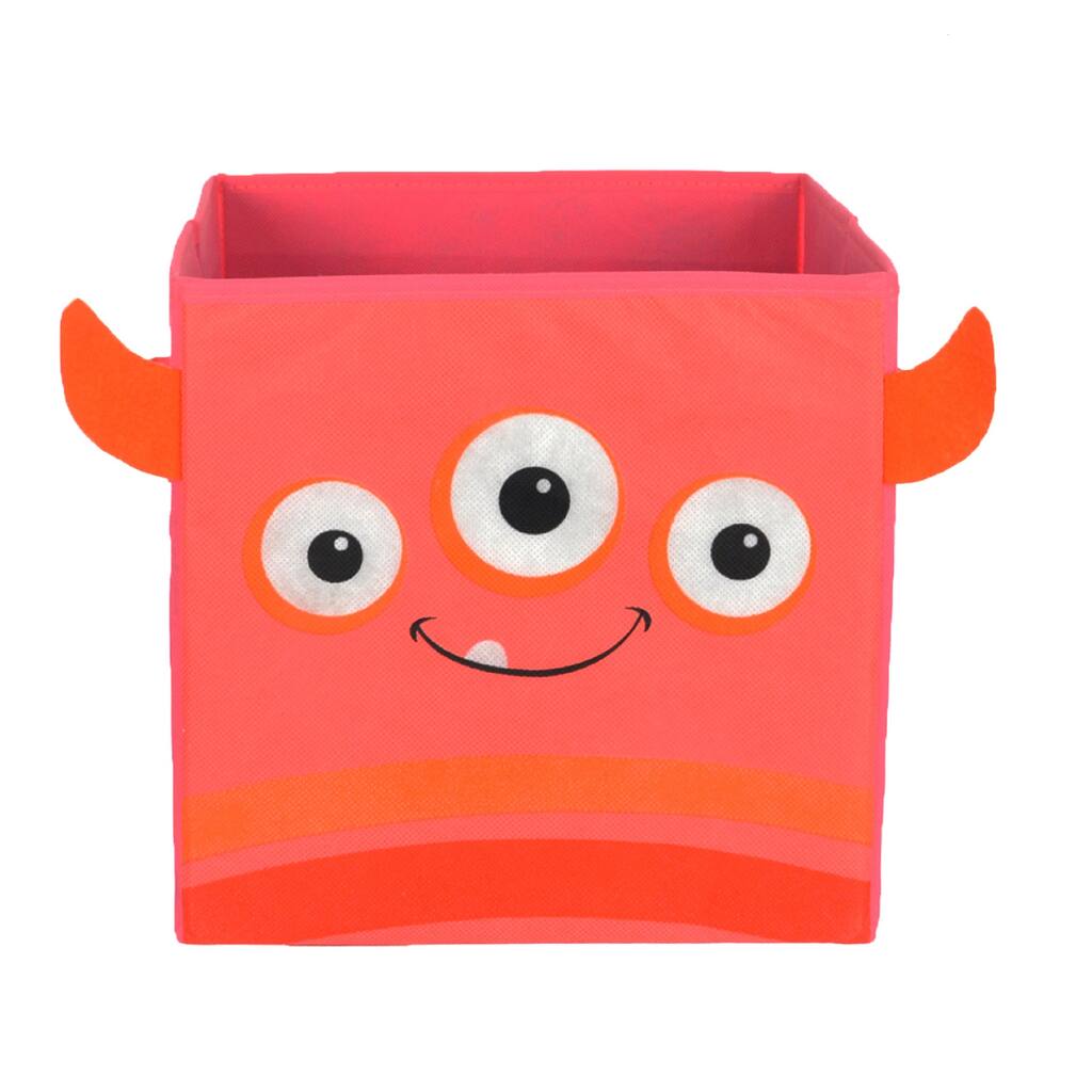 Nuby Pink Monster Folding Storage Bin