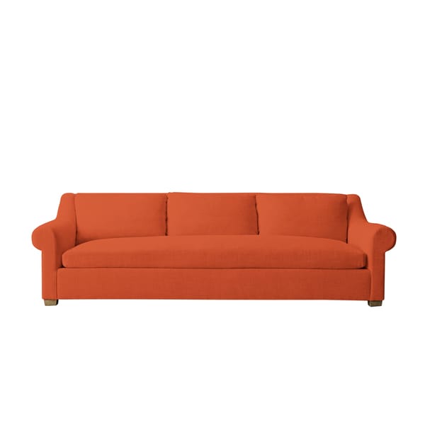 INSPIRE Q Elston Linen Tufted Sloped Track Sofa