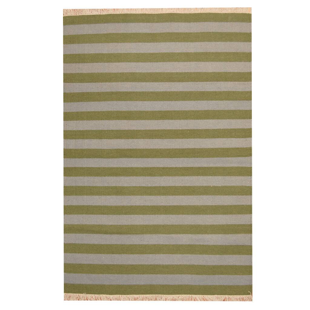 HERAT ORIENTAL 4'6" x 6'7" Handmade Striped Wool Kilim - 4'6 x 6'7