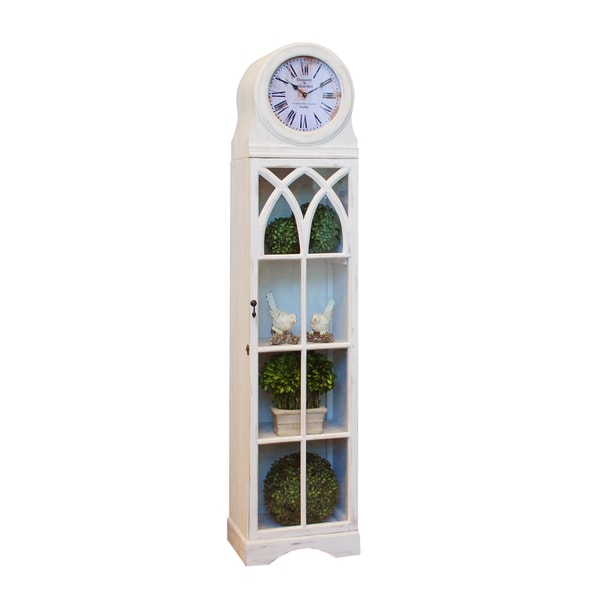 Grandfather Clock Cabinet 76 Tall White Free Shipping Today Grandfather Clock Cabinet 76 Tall White Free Shipping Today 10544409
