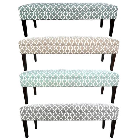 MJL Furniture Kaya Fulton 10-button Tufted Upholstered Long Bench