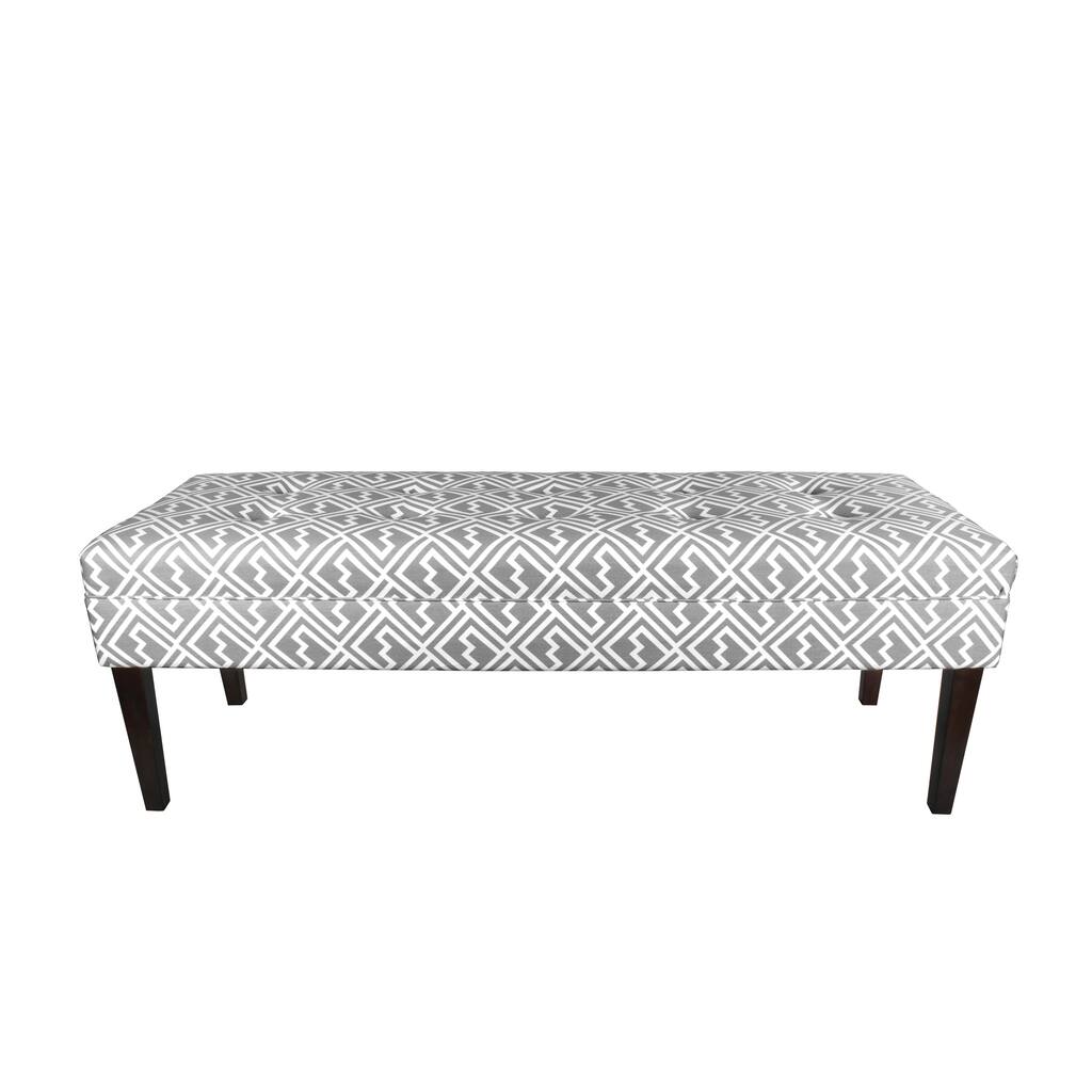 MJL Furniture Kaya Shakes 10-button Tufted Upholstered Long Bench