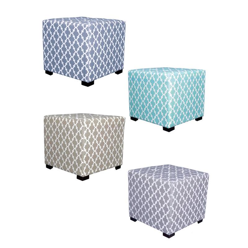 MJL Furniture Fulton 4-button Tufted Square Ottoman