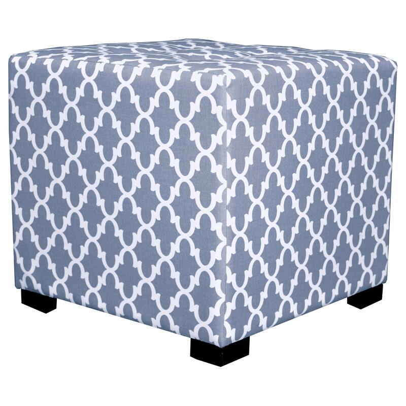 MJL Furniture Fulton 4-button Tufted Square Ottoman