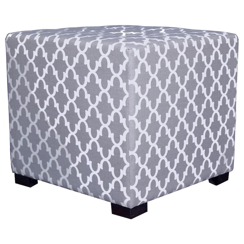 MJL Furniture Fulton 4-button Tufted Square Ottoman