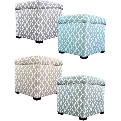 MJL Furniture Tami Fulton Square Storage Ottoman