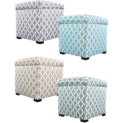 MJL Furniture Tami Fulton Square Storage Ottoman