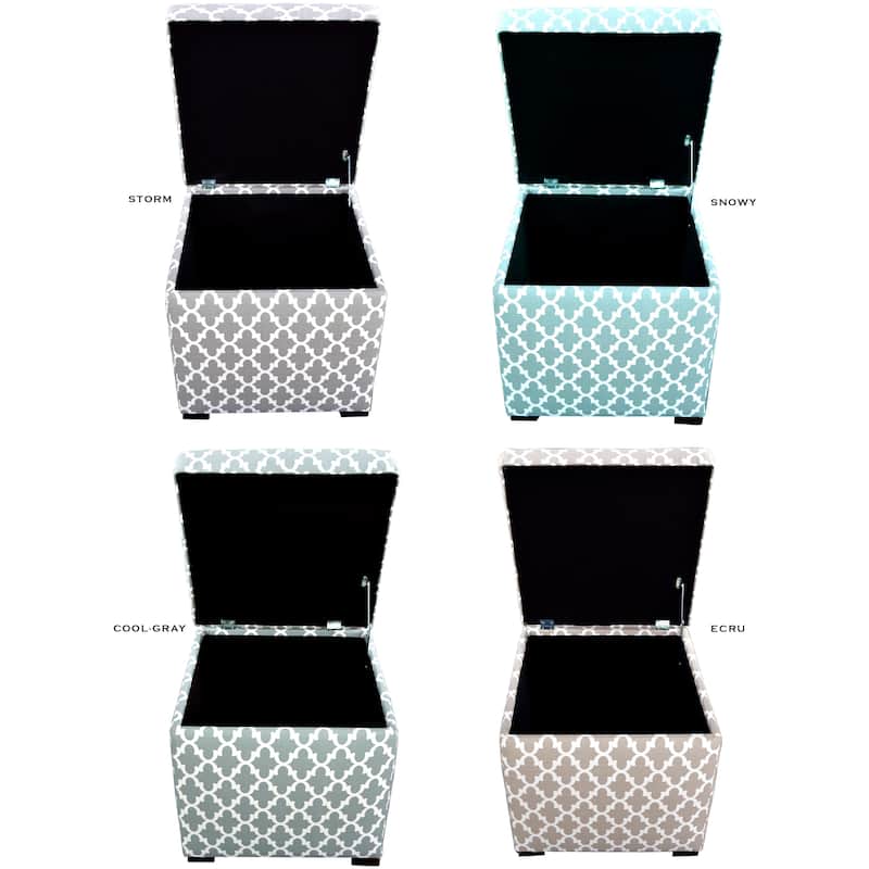 MJL Furniture Tami Fulton Square Storage Ottoman