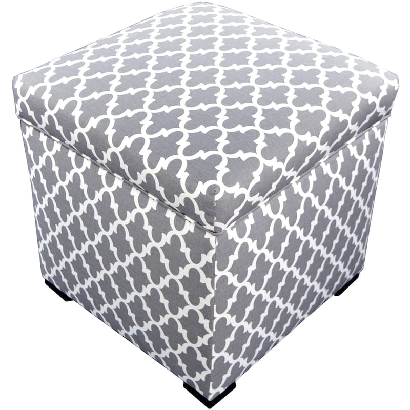 MJL Furniture Tami Fulton Square Storage Ottoman