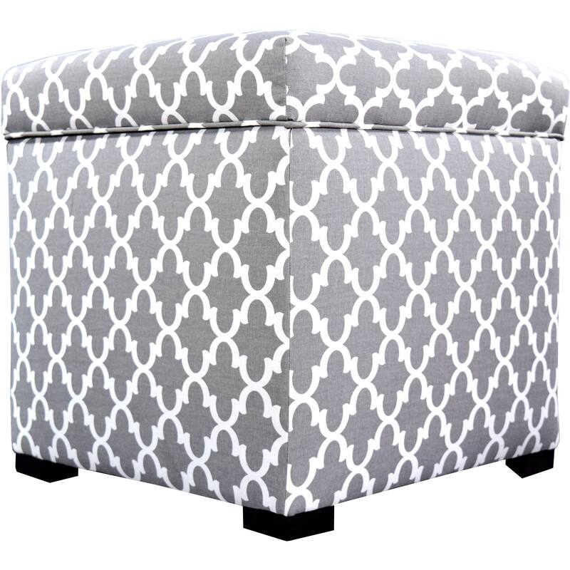 MJL Furniture Tami Fulton Square Storage Ottoman