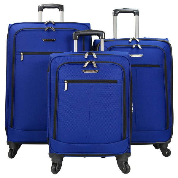 Shop Traveler&#39;s Choice Lightweight Expandable 3-piece Spinner Luggage Set - Overstock - 10545060